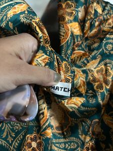 Boho Floral Print Button-Down Blouse