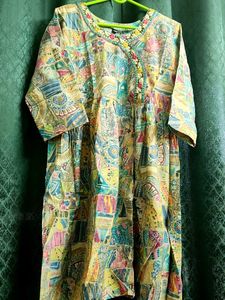 Vibrant Patchwork Kurta with Pathani P