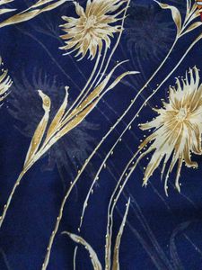 Elegant Blue &amp; Purple Saree