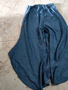 Denim Palazzo Pants
