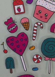 Dessert Themed Sticker Set🍭🍫🍬🧁🍰🍩