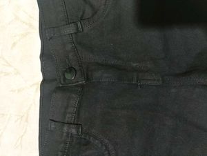 Black Denim Cut-Off Shorts