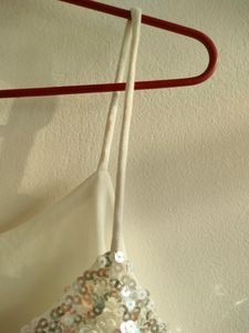 Price Down - Sequin White Top