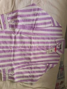 Striped Button-Up Shirt