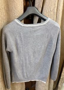 Stylish Grey Knit Sweater