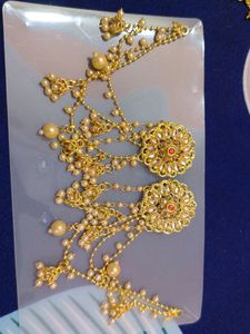 Golden Heavy Bahubali Earrings