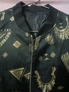 Unique thread workedJacket with Tribal Print