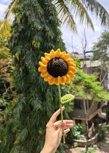 Crochet Sunflower Decoration(1 piece )