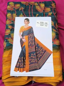 Elegant Floral Print Saree