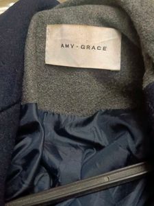 Women's Navy Blue Overcoat