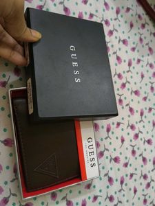 ORIGINAL Guess Brown RFID Blocking Wallet