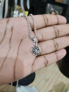 Spiderweb Pendant Necklace