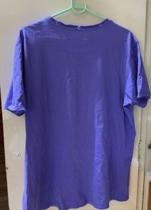 Purple Oversized "Stay Epic" Graphic T-Shirt