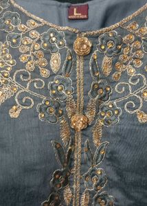 Elegant Ethnic Gown with similar legi