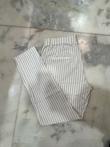 Striped White Pants