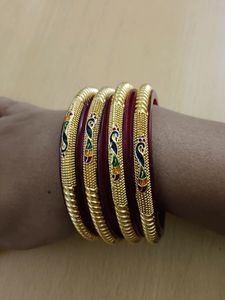 Golden Bangle Set Of 3