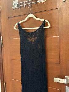Elegant Black Lace Maxi Dress