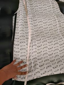 *Price Drop* White With funky Black Print Kurt