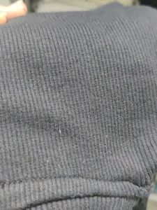 Black Ribbed High Neck/Mock neck Top