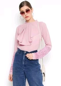 Pink Korean Top For Women | MIZAGO