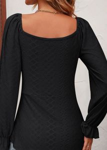 Revolt Black V - Neck Tie-Up Tunic