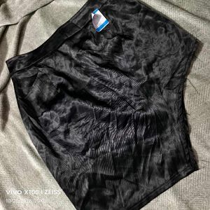 352510. Sleek Black Satin Skirt