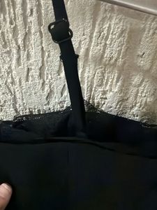 Forever New Black Lace Trim Camisole Top