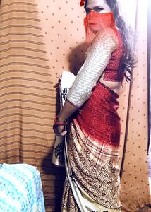 With Blouse Crepe Saree