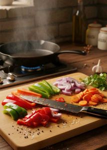 Bamboo Cutting Board with Handle