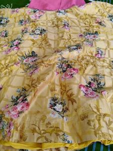 Designer Floral Print Ethnic Gown