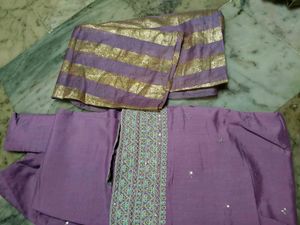 Stitched suit silk