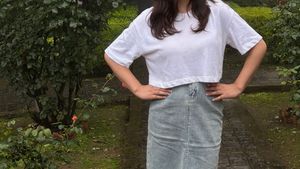 zara (s) boxy cropped thsirt
