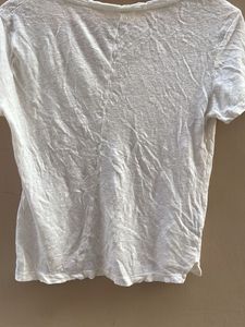Basic White V-Neck T-Shirt