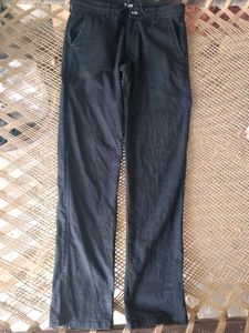 Men's Black Casual Trousers