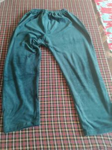 Teal Velvet Kurta Set with Embellishments