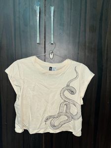 H&M Snake Print Top. Size-M.