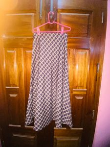 Chic Plaid Maxi Skirt