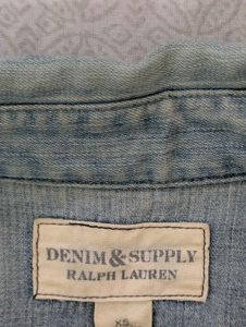 Light Wash Denim Western Shirt