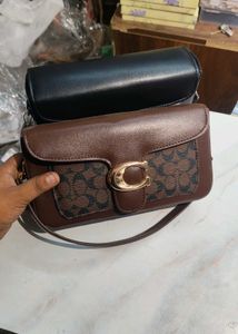 Stylish Brown Monogram Crossbody Bag