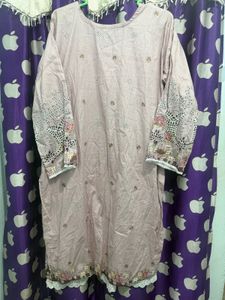 Beautiful Pink Floral Kurta Set with Dupatta