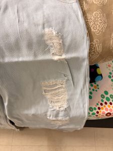 Ripped Wide Leg Jeans