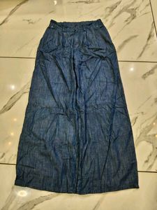 Denim Wide Leg Pants
