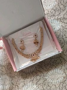 Gold Plated Necklace &amp; Earrings Set✨