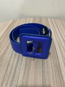 Bold Blue Statement Belt