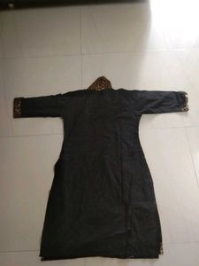 Chic Leopard Print Scarf kurti
