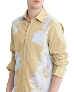 Rare Rabbit Mustard Abstract Print Shirt