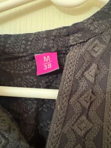 Elegant Black Chikankari Kurta