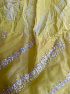 Lemon Yellow Embroidered Kurta