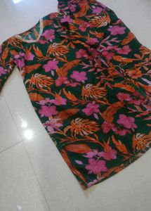 Vibrant Tropical Floral Print Dress