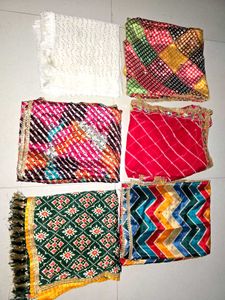 #Navratri Assorted Silk  Dupattas Combo for 1500